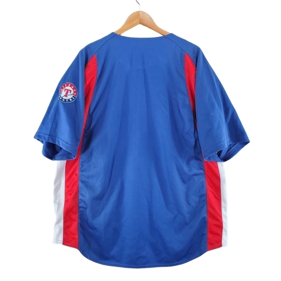 Texas Rangers Dynasty Jersey Men XL World Series Champs 2023 Stitched Blue Red - Picture 11 of 11